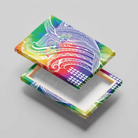 Aloha Pride Rainbow Tie Dye Canvas Wall Art Humpback Whale - Love is Love