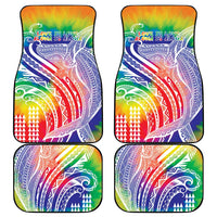 Aloha Pride Rainbow Tie Dye Car Mats Humpback Whale - Love is Love