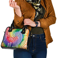 Aloha Pride Rainbow Tie Dye Shoulder Handbag Humpback Whale - Love is Love LT7 - Polynesian Pride