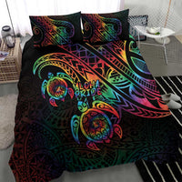 Hawaii Pride Bedding Set Rainbow Swirls