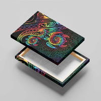 Hawaii Pride Canvas Wall Art Rainbow Swirls