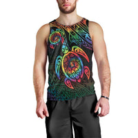 Hawaii Pride Men Tank Top Rainbow Swirls