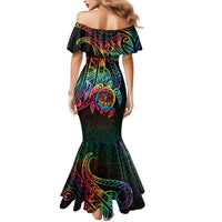 Hawaii Pride Mermaid Dress Rainbow Swirls