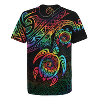 Hawaii Pride Rugby Jersey Rainbow Swirls LT7 - Polynesian Pride