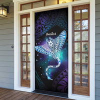 Polynesian Tala Manta Ray Door Cover Nowhere You Could Go That I Won't Be With You - Polynesian Pride