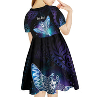 Polynesian Tala Manta Ray Kid Short Sleeve Dress Nowhere You Could Go That I Won't Be With You - Polynesian Pride