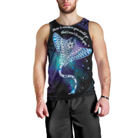 Polynesian Tala Manta Ray Men Tank Top Nowhere You Could Go That I Won't Be With You - Polynesian Pride