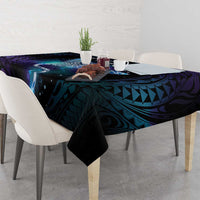 Polynesian Tala Manta Ray Tablecloth Nowhere You Could Go That I Won't Be With You - Polynesian Pride