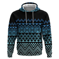 Maori Niho Taniwha Te Wheiao Hoodie Moana Blue LT7 Pullover Hoodie Blue - Polynesian Pride