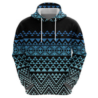 Maori Niho Taniwha Te Wheiao Hoodie Moana Blue LT7 - Polynesian Pride