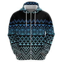 Maori Niho Taniwha Te Wheiao Hoodie Moana Blue LT7 - Polynesian Pride