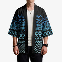 Maori Niho Taniwha Te Wheiao Kimono Moana Blue LT7 - Polynesian Pride