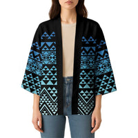 Maori Niho Taniwha Te Wheiao Kimono Moana Blue LT7 - Polynesian Pride