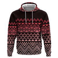Maori Niho Taniwha Te Wheiao Hoodie Terracotta LT7 Pullover Hoodie Terracotta - Polynesian Pride
