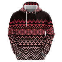 Maori Niho Taniwha Te Wheiao Hoodie Terracotta LT7 - Polynesian Pride