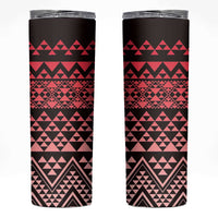 Maori Niho Taniwha Te Wheiao Skinny Tumbler Terracotta - Polynesian Pride