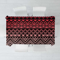 Maori Niho Taniwha Te Wheiao Tablecloth Terracotta - Polynesian Pride