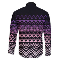 Maori Niho Taniwha Te Wheiao Family Matching Off Shoulder Short Dress and Hawaiian Shirt Waiporoporo - Polynesian Pride