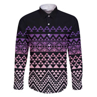 Maori Niho Taniwha Te Wheiao Family Matching Short Sleeve Bodycon Dress and Hawaiian Shirt Waiporoporo - Polynesian Pride