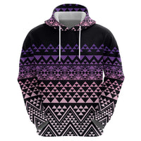 Maori Niho Taniwha Te Wheiao Hoodie Waiporoporo - Polynesian Pride
