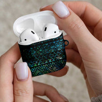 Maori Niho Taniwha Te Wheiao AirPods Case Paua Shell LT7 - Polynesian Pride