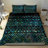Maori Niho Taniwha Te Wheiao Bedding Set Paua Shell - Polynesian Pride