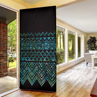 Maori Niho Taniwha Te Wheiao Door Cover Paua Shell - Polynesian Pride