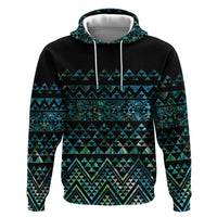 Maori Niho Taniwha Te Wheiao Hoodie Paua Shell LT7 Pullover Hoodie Colorful - Polynesian Pride