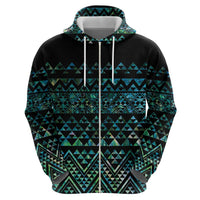 Maori Niho Taniwha Te Wheiao Hoodie Paua Shell LT7 - Polynesian Pride