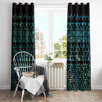 Maori Niho Taniwha Te Wheiao Window Curtain Paua Shell - Polynesian Pride