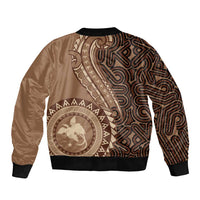Papua New Guinea Oro Tapa Motif Bomber Jacket Classic