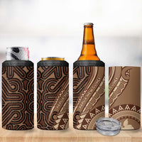 Papua New Guinea Oro Tapa Motif 4 in 1 Can Cooler Tumbler Classic