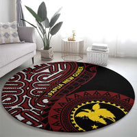 Papua New Guinea Oro Tapa Motif Round Carpet Special