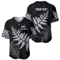 New Zealand Lawn Bowls Personalized Baseball Jersey Wrap-Around Silver Fern - Polynesian Pride