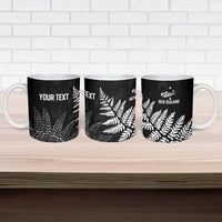 New Zealand Lawn Bowls Personalized Ceramic Mug Wrap-Around Silver Fern - Polynesian Pride