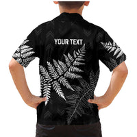 New Zealand Lawn Bowls Personalized Family Matching Mermaid Dress and Hawaiian Shirt Wrap-Around Silver Fern - Polynesian Pride