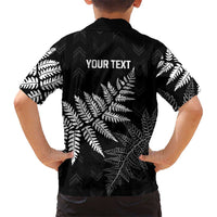 New Zealand Lawn Bowls Personalized Family Matching Off The Shoulder Long Sleeve Dress and Hawaiian Shirt Wrap-Around Silver Fern LT7 - Polynesian Pride