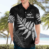 New Zealand Lawn Bowls Personalized Hawaiian Shirt Wrap-Around Silver Fern - Polynesian Pride