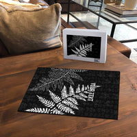 New Zealand Lawn Bowls Personalized Puzzle Wrap-Around Silver Fern - Polynesian Pride