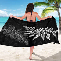 New Zealand Lawn Bowls Personalized Sarong Wrap-Around Silver Fern - Polynesian Pride