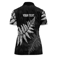 New Zealand Lawn Bowls Personalized Women Polo Shirt Wrap-Around Silver Fern LT7 - Polynesian Pride