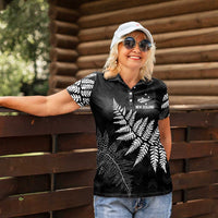 New Zealand Lawn Bowls Personalized Women Polo Shirt Wrap-Around Silver Fern LT7 - Polynesian Pride