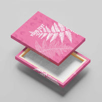 New Zealand Lawn Bowls Breast Cancer Personalized Canvas Wall Art Wrap-Around Silver Fern - Polynesian Pride