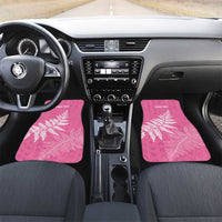 New Zealand Lawn Bowls Breast Cancer Personalized Car Mats Wrap-Around Silver Fern - Polynesian Pride