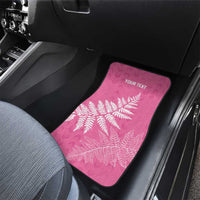 New Zealand Lawn Bowls Breast Cancer Personalized Car Mats Wrap-Around Silver Fern - Polynesian Pride