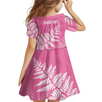 New Zealand Lawn Bowls Breast Cancer Personalized Family Matching Off Shoulder Maxi Dress and Hawaiian Shirt Wrap-Around Silver Fern LT7 - Polynesian Pride