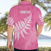 New Zealand Lawn Bowls Breast Cancer Personalized Hawaiian Shirt Wrap-Around Silver Fern LT7 - Polynesian Pride