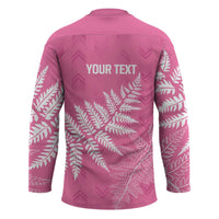 New Zealand Lawn Bowls Breast Cancer Personalized Hockey Jersey Wrap-Around Silver Fern LT7 - Polynesian Pride