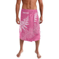 New Zealand Lawn Bowls Breast Cancer Personalized Lavalava Wrap-Around Silver Fern - Polynesian Pride