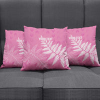 New Zealand Lawn Bowls Breast Cancer Personalized Pillow Cover Wrap-Around Silver Fern - Polynesian Pride